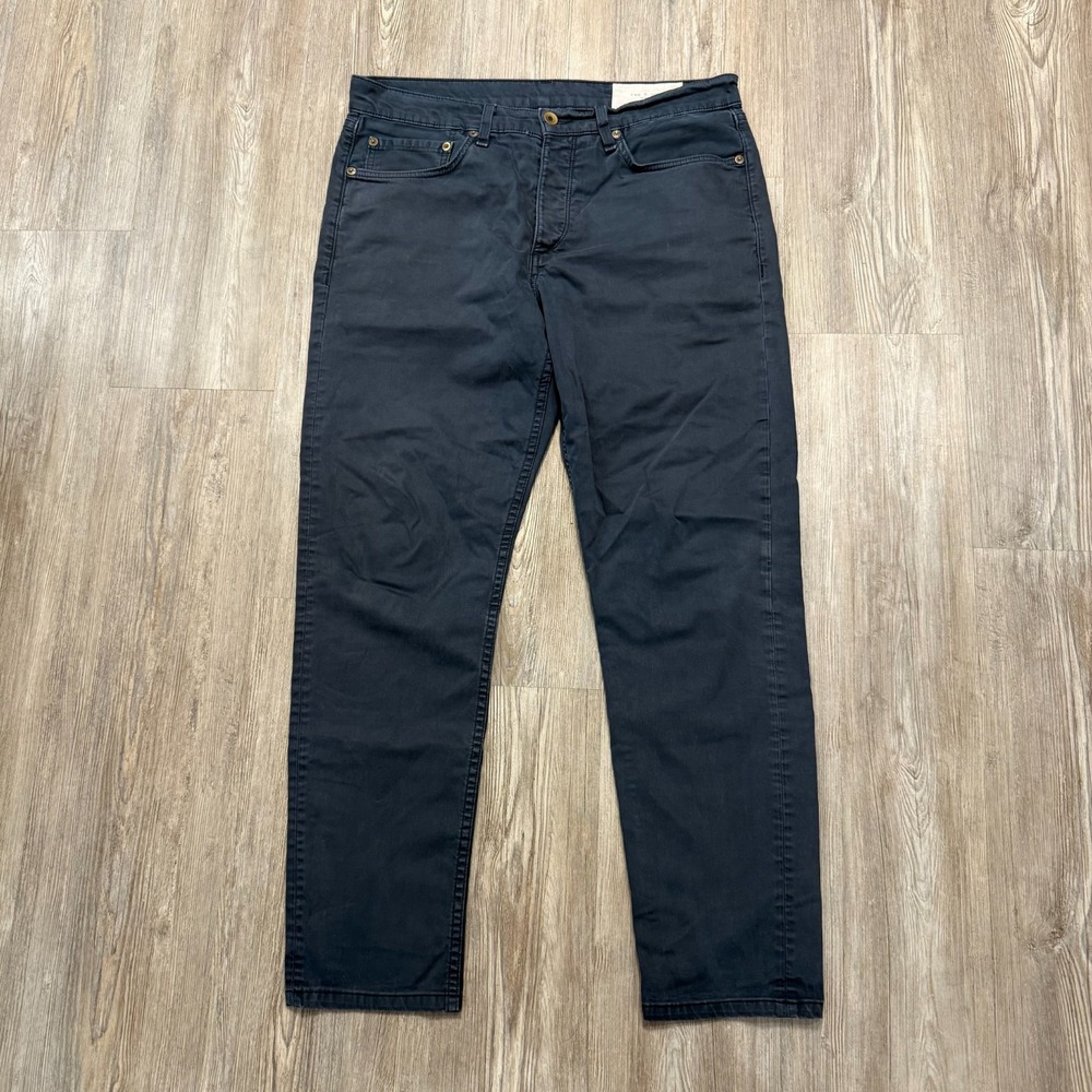 Rag & Bone Mens 33 Fit 1 Extra Slim Navy Pants